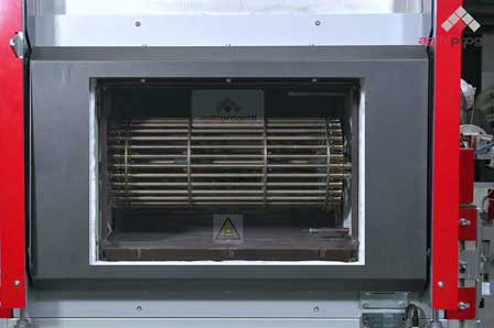 Electric ventilated furnace with rotating drum model FCO-ROT2-LAT
